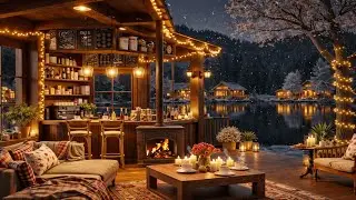 Soft Jazz in a Quiet Winter Cafe ☕ Peaceful Morning Ambience to Relax, Study & Work