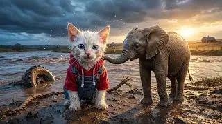 A Tiny Kitten Saved a Drowning Elephant&hellip; What Happened Next Will Melt Your Heart 😱🐘🐱