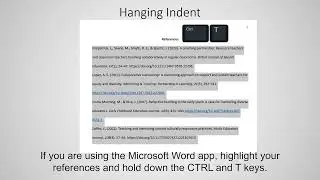 NWTC APA References Page Format in 2 Minutes