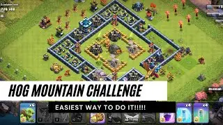 Hog mountain Challenge | 3stars | COC | easiest way to do it | hogs | goblin | royal champion |