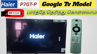 Haier tv demo video/ google tv demo video tamil
