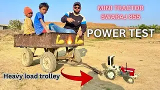 Swaraj नें खिचा बड़ी ट्राली को 😱 | Mini Swaraj Power Test @INDIAN_TOY_HUB