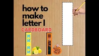 How to Make a Large Cardboard Alphabet Letter I | DIY Home Decor & Event Ideas