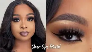 SIREN EYE MAKEUP TUTORIAL | TIKTOK MAKEUP TREND | BEGINNER FRIENDLY | BLENDEDBYDEE