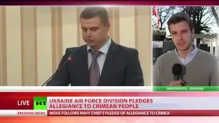 LARGE NUMBERS of Ukraine's military DEFECTS to pro russian Crimea