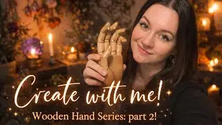 (I Nearly Messed it ALL up!) Create with me! Wooden Hand Art! Part 2! 