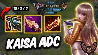 Kaisa vs Ziggs ADC ( QuadraKill ) Korea Grandmaster 767 LP | Patch 25.20