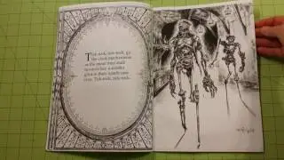 The Alice's nightmare in wonderland adult coloring book review flip through