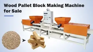 Wood pallet block making machine for sale | How to produce pallet blocks easily