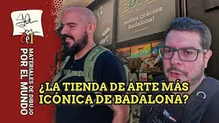 DESCUBRE BADALONA y su TIENDA de MATERIALES de DIBUJO más MÍTICA 🎨 | Tour con AMIGOS y SORPRESAS