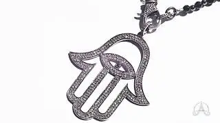 Hamsa Hand Pendant Extended | 5th and Envy Jewelry