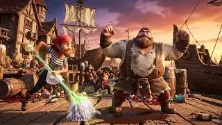 Pirate Maid Cleans Up Harbor