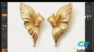How to create organic form earrings in Zbrush step by step complete process #zbrush