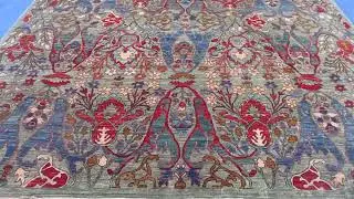 Light Green Afghan Tribal Rug