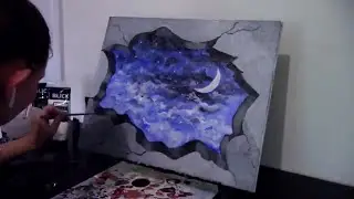 3D Cracked Wall Painting!