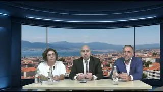Debate con los diputados  Julio Comesa&ntilde;a PPdeGalicia   Carmela Gonz&aacute;lez BNG  con la ausencioa PSdeG