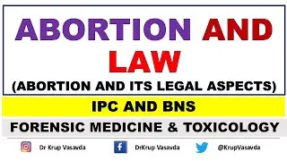 Abortion and Law || Legal aspects of Abortion || Dr Krup Vasavda