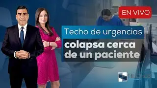 #HechosMeridiano | &iexcl;Impactante! Se desploma parte del techo en el Hospital de Ixtapaluca (08/08/25)