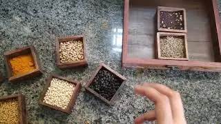 MASALA BOX TRIP | HANDCRAFTED| WOODEN MADE | KITCHEN COUNTERTOP |