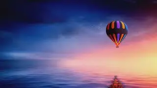 Soothing Hot Air Balloon Flight - Relaxing Aerial Views with Calm Music