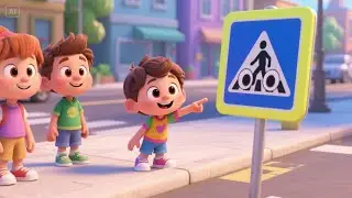 Let&rsquo;s Cross the Street Safely &ndash; Stop, Look, Go! | Road Safety Song for Kids | Learn to with Care