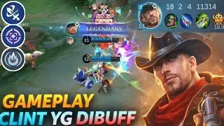 CLINT SETELAH DIBUFF OP BNGT !!! GAMEPLAY #mobilelegends #gameplaymlbb #clint