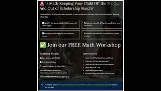 🎓 Is Math keeping your child from playing sports or earning scholarships?
