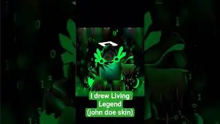 I drew Living Legend (john doe skin)#forsaken #roblox #artandcraft #johndoe #livinglegend