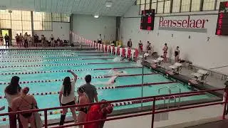 100 Back at RPI (10/26/24..Nicholas, lane 2..Delroy, lane 4..Joseph, lane 6..Brendan, lane 8)