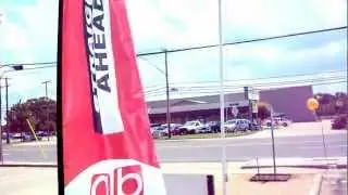 Feather Flag in Motion
