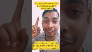 Aviation life Congratulates all the 7 People 7999508444#aviation #shorts #airport #online #airlines
