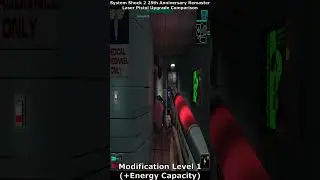 System Shock 2 - Laser Pistol Upgrade Comparison #systemshock #systemshock2 #gaming #shorts