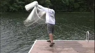 EASIEST Cast net instructions!NO TEETH! How to throw as castnet.  OldSchool Method FAST! Secret.