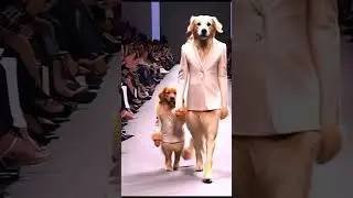 Golden elegance runs in the family! 🐶