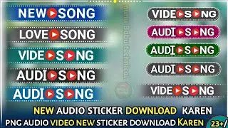 New Audio Sticker Png  New Video Sticker Png audio speaker sticker png new audio video sticker PNG