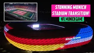 INCREDIBLE Timelapse of Allianz Arena from ⚽ to 🏈 | NFL UK & Ireland