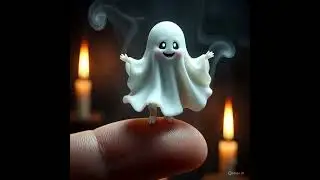 Just a Little Spirit Keeping Me Company. #cocomelon #cute #animals  #ghost #stipo