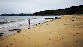4K Beach Walk, Plage de Goas Lagorn, 22300 Lannion, C&ocirc;tes-d'Armor Brittany France 29th August 2023