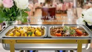 🔥 Buffets Made Easy! Foldable Chafing Dishes for Your Next Big Event 🥂