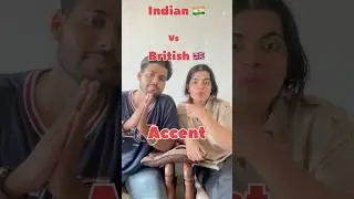 Indian 🇮🇳 accent vs British 🇬🇧 accent  #englishspeaking #vocabulary #shorts #ielts #viral