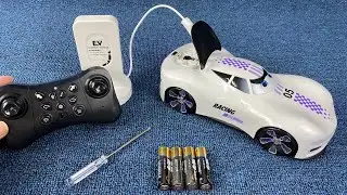6 Mins Satifying Unboxing EV Car | Electric Car With Charging Station Toys ASMR Review
