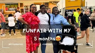 SCARY RIDE WITH MY BABY 😁- her reaction| Funfair VLOG | #scary #vlog og