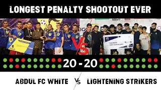 Longest penalty shootout ever in Football History | Abdul FC vs Lightning FC | penalty shootout