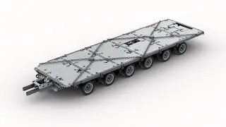Lego MOC: RC self steering heavy duty trailer
