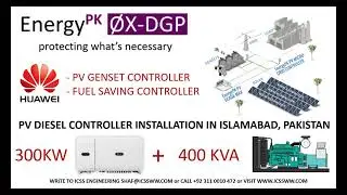 PV Diesel Controller Islamabad 300KW Huawei with 400KVA Diesel Genset