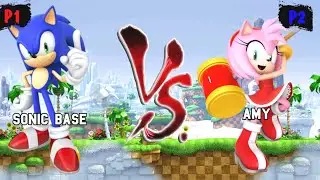 Sonic Base VS Amy Rose I Sonic Battle JUS MUGEN v4