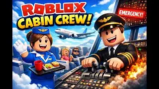 Jadi Cabin Crew di Roblox! ✈️ Jadi Pramugari, Auto Grogi.