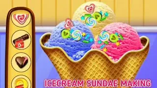 My iceceam parlour🎉: Icecream sundae making🍨 !!  #BABY panda'S  #gaming  #gameplay  #icecreamsudae