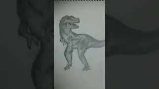 Drawing a T-REX #drawing #T-REX