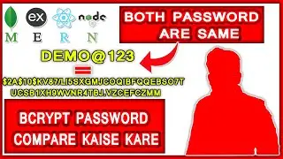 bcrypt js password compare kaise kare || how to decrypt bcrypt js password 😲